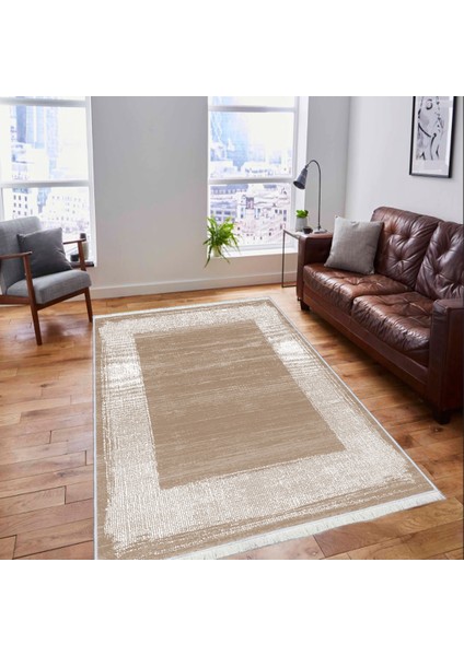 Bazaa Forum Saçaklı Mermer Desen Kaymaz Taban Dijital Baskı Halı FM-2029 180 x 280 cm