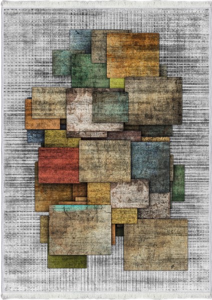 Bazaa Forum Saçaklı Mermer Desen Kaymaz Taban Dijital Baskı Halı FM-2045 80 x 200 cm fiyatları