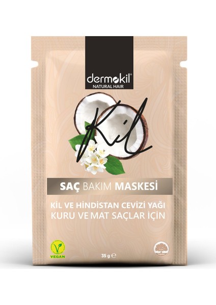 Kil ve Hindistan Cevizi Yağlı Saç Maskesi