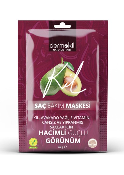 Avokado, Kil ve E Vitaminli Saç Maskesi