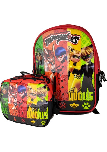 Ladybug Karakterleri Lisanslı İlkokul Çantası ve Beslenme Çantası modelleri