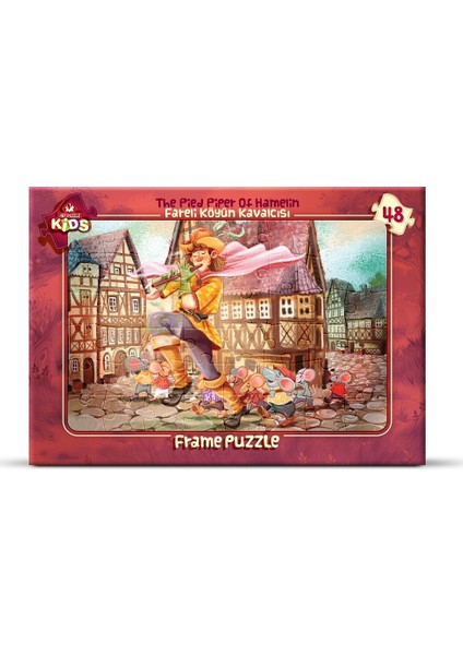 Art Çoçuk Frame Puzzle Fareli Köyün Kavalcısı 48 Parça