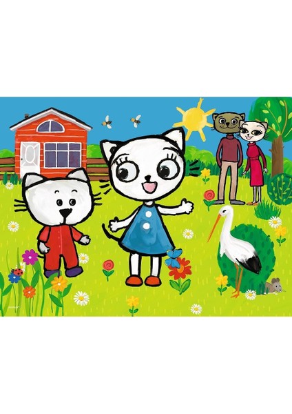 Puzzle Kitty Cat's Adventures 30 Parça Yapboz