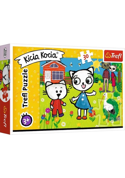 Puzzle Kitty Cat's Adventures 30 Parça Yapboz