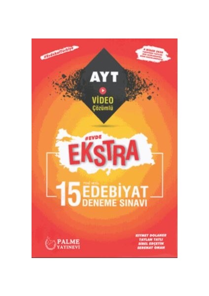 YKS AYT Ekstra Edebiyat 15 Deneme Sınavı