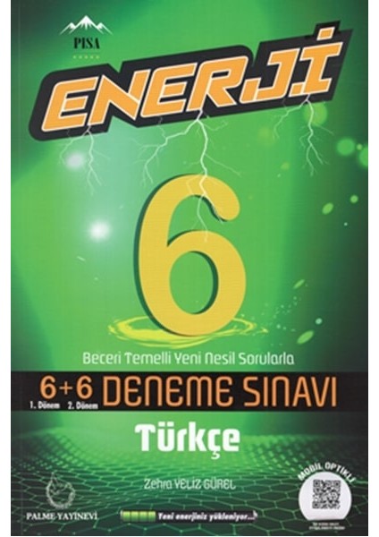 6. Sınıf Enerji 6+6 Türkçe Deneme Sınavı