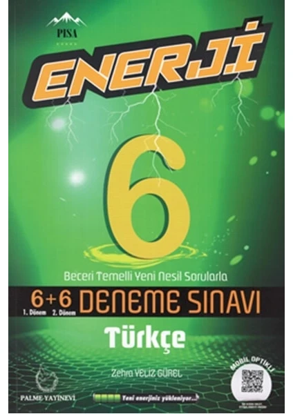 Palme Yayıncılık 6. Sınıf Enerji 6+6 Türkçe Deneme Sınavı