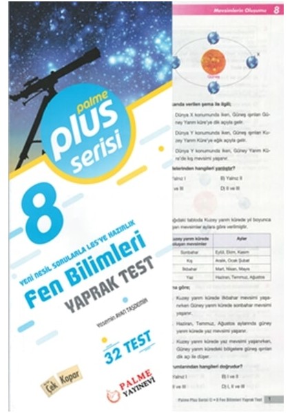 Yaprak Test 8. Sınıf Fen Bilimleri