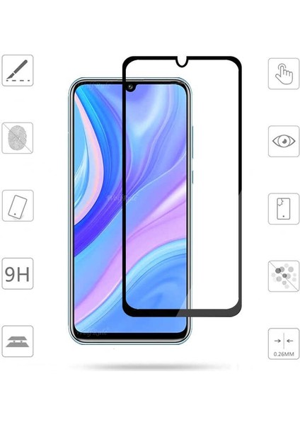 Huawei Y8P Full Kapatan Renkli Tam Koruma Siyah