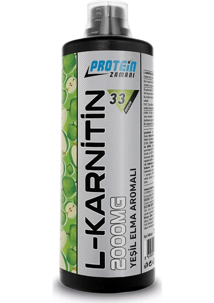 Protein Zamanı L-Carnitine 2000 Mg 33 Servis 1000 ml Yeşil Elma Aromalı