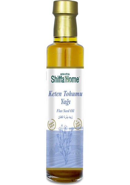 Shiffa Home  Keten Tohumu Yağı Cam Şişe 250 ml