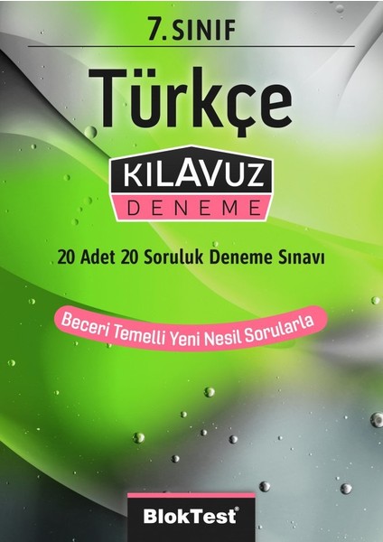 Bloktest Yayınları 7. Sınıf Türkçe Kılavuz Deneme