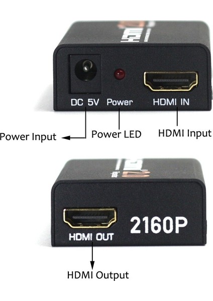 4442 4K 2160P HDMI 2.0 Repeater Dişi Dişi Kablo Extender Uzatıcı Ekleme Adaptörü