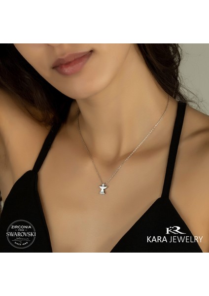925 Ayar Gümüş Melek Temalı Kolye fiyatları