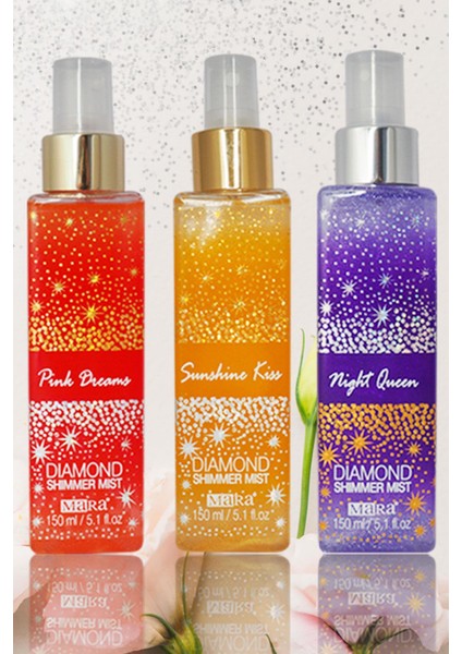 Sunshine Kiss Diamond Shimmer Mist Vücut Spreyi Gold