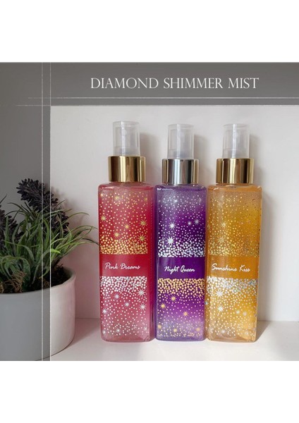 Sunshine Kiss Diamond Shimmer Mist Vücut Spreyi Gold