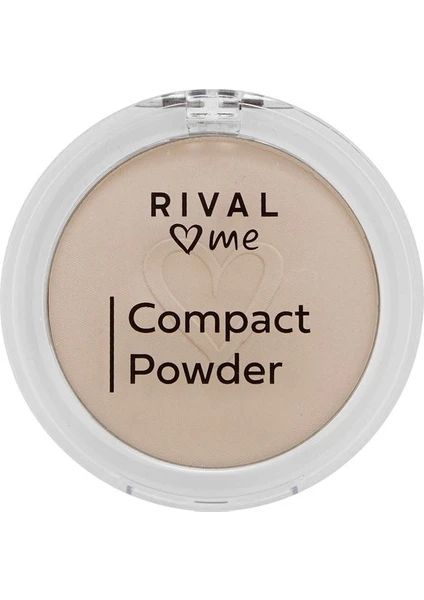 Rival Loves Me Kompakt Pudra No:01 Porcelain