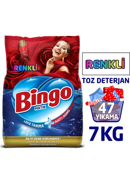 Renkli Toz Çamaşır Deterjanı 7 Kg