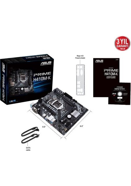 Prime H410M-K Intel H410 (OC) DDR4 2933 MHz Lga1200 mAtx Anakart