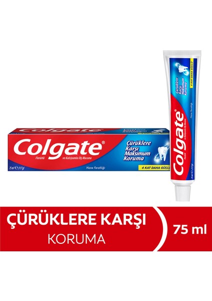 Çürüklre Karşı Max Diş Macunu 75 ml