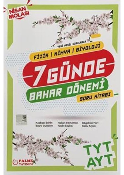 YKS TYT AYT (FKB) 7 Günde Bahar Dönemi Soru Kitabı