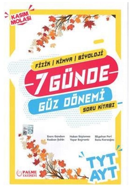 YKS TYT AYT (FKB) 7 Günde Güz Dönemi Soru Kitabı
