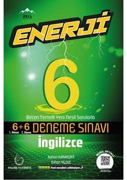 Palme Yayıncılık 6. Sınıf Enerji 6+6 İngilizce Deneme Sınavı