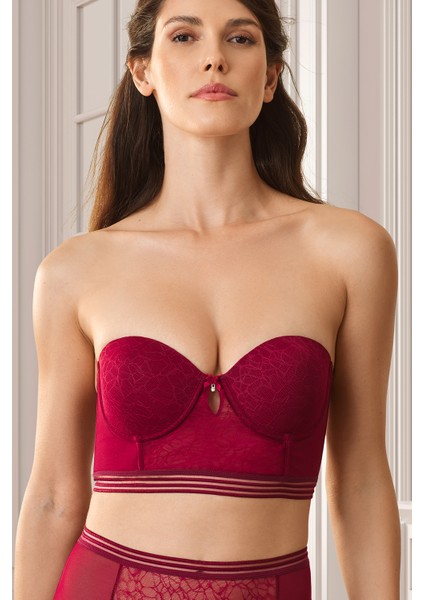 4672 Cenova Balenli Soft Push Up Büstiyer Sütyen