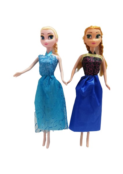 Frozen Elsa Anna 2'li Figür Bebek