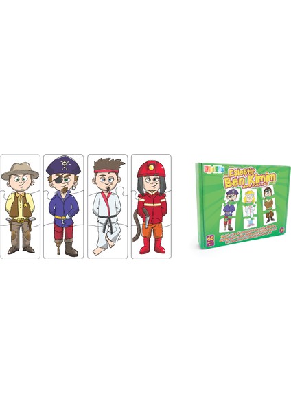 Chiva Eşleştir,ben Kimim ? Mukavva Puzzle - EDU-1014