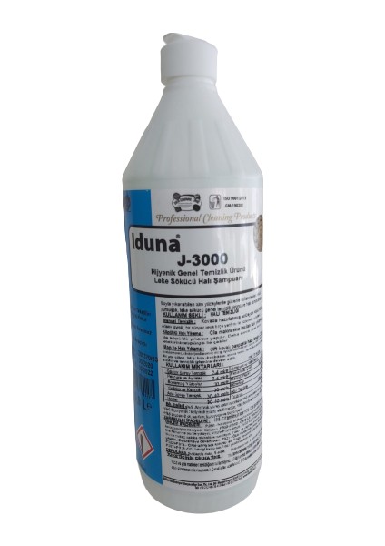 J-3000 Hijyenik Genel Temizlik Leke Sökücü Halı Şampuanı 1 Litre