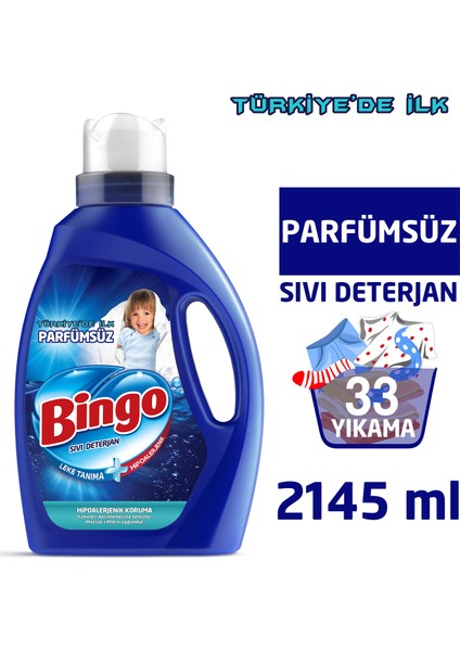 Parfümsüz Sıvı Çamaşır Deterjanı 2145 ml