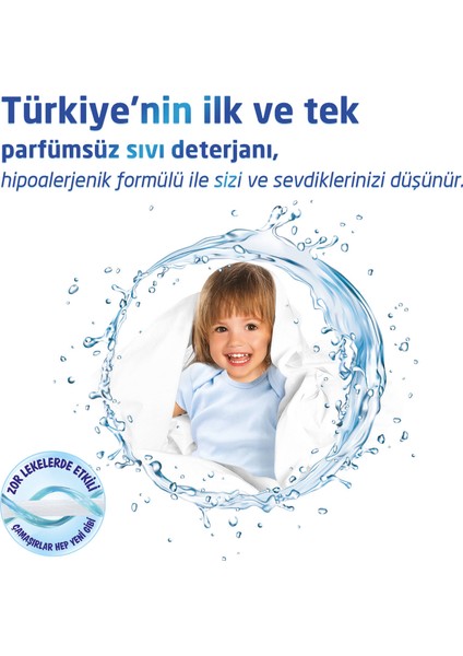 Parfümsüz Sıvı Çamaşır Deterjanı 2145 ml