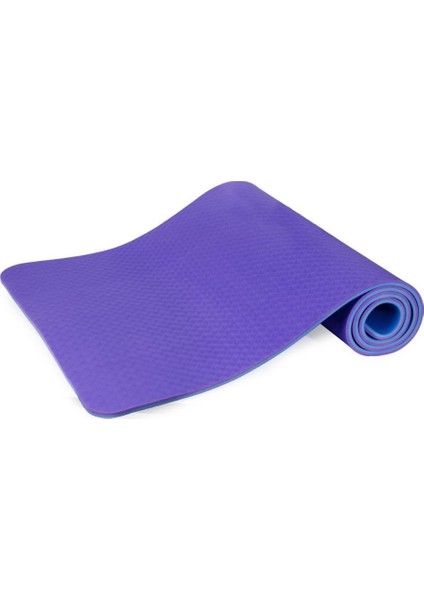 8 mm Çift Taraflı Çevre Dostu Yoga Matı Mavi