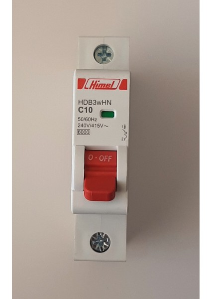 1*10A C Tipi 6ka Otomatik SIGORTA-HDB3WHN1C10