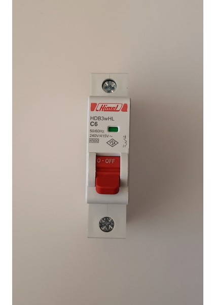 1X6A C Tipi 4,5ka Otomatik SIGORTA-HDB3WHL1C6