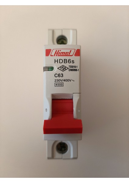 1X63A C Tipi 4,5ka Otomatik SIGORTA-HDB6SL1C63