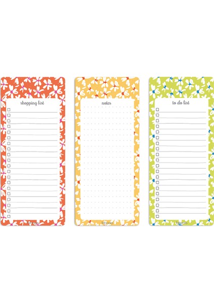 Papatya Bloknot Seti- To-Do List, Shopping List & Notes 3’lü