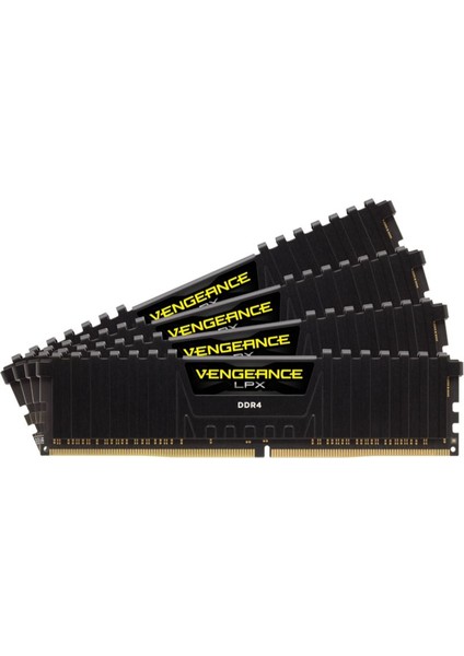 Vengeance LPX 32GB (4x 8GB) 3200 MHz DDR4 CL16 AMD Ryzen Optimize Kit Ram - Siyah CMK32GX4M4Z3200C16