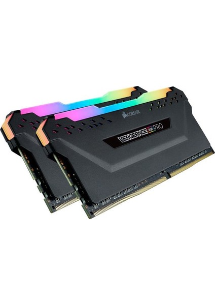 CMW16GX4M2Z3200C16 VENGEANCE RGB PRO 16GB (2 X 8GB) DDR4 DRAM 3200MHZ C16 AMD RYZEN MEMORY KİT — SİYAH