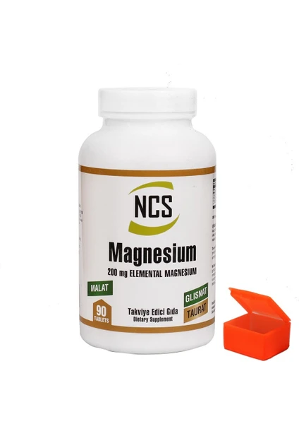 Magnesium 200MG 90 Tablet + Hap Kutusu