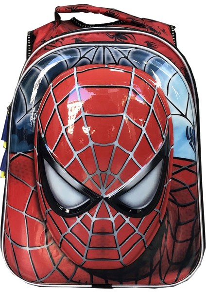 Erkek Çocuk Örümcek İlkokul Çantası Siyah