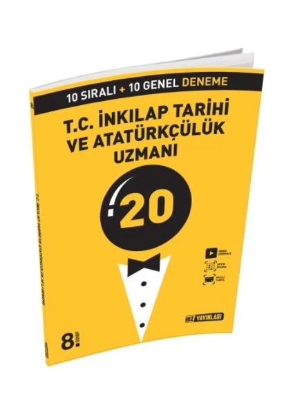 Hız Yayınları 8. Sınıf T.C Inkılap Tarihi ve Atatürkçülük Uzman 20'li Deneme