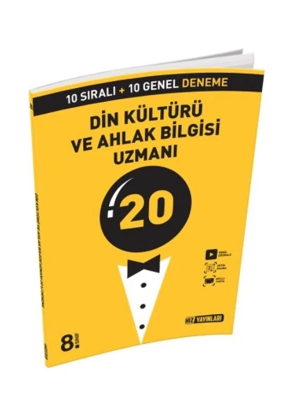 Hız Yayınları 8. Sınıf Din Kültürü ve Ahlak Bilgisi Uzman 20'li Deneme