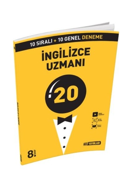 Hız Yayınları 8. Sınıf İngilizce Uzman 20'li Deneme