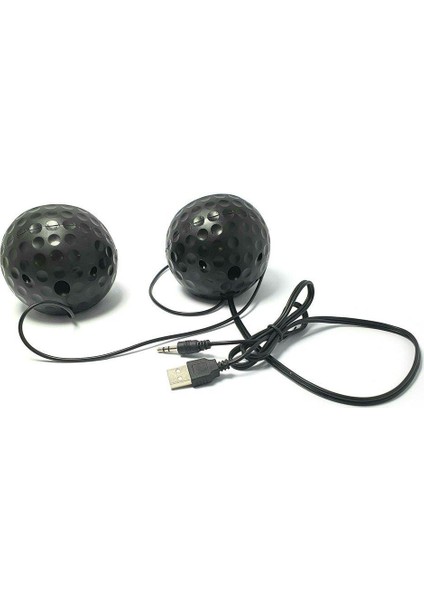 1+1 USB Mini Speaker Siyah