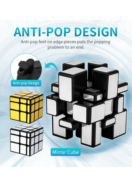 Moyu Meilong Aynalı Zeka Küpü 3X3X3 Eğitici Oyuncak Gümüş Mirror fiyatları
