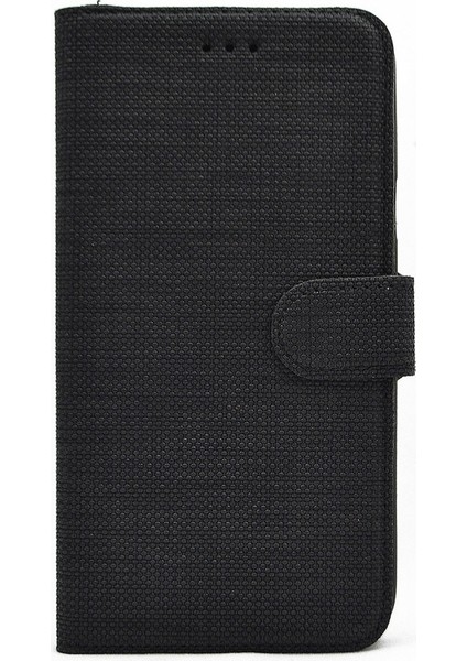 General Mobile Gm5 Plus Kılıf Standlı Kartvizitli Exclusive Spor Cüzdan Siyah