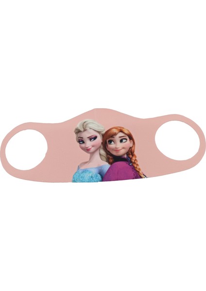 Elsa Baskılı Çocuklar İçin Koruyucu Nano Maske 3'Lü Paket