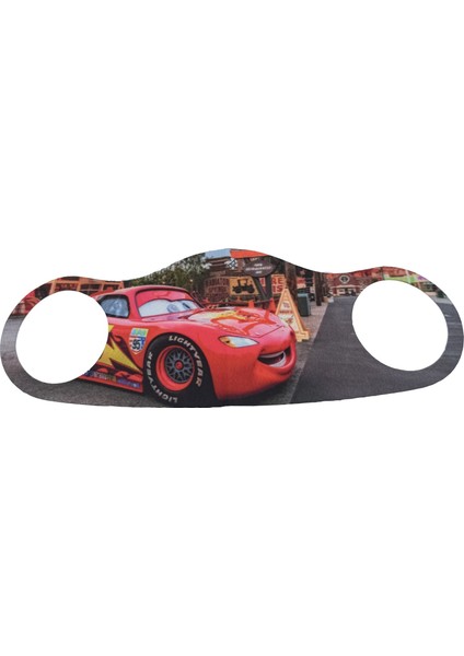 Şimşek Mcqueen Baskılı Çocuklar İçin Koruyucu Nano Maske 3'Lü Paket